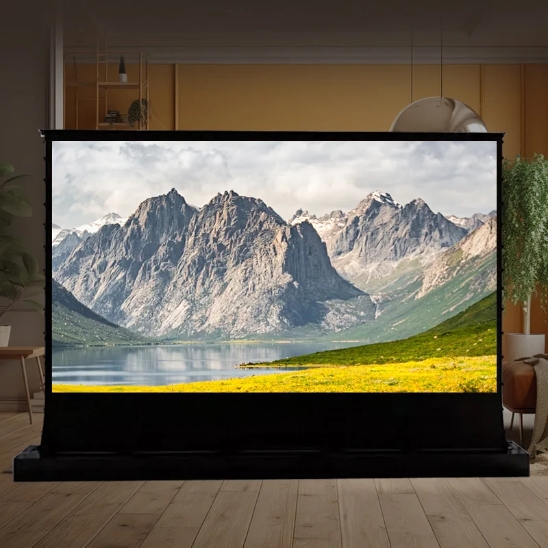 

Large Size Projector Screen 150inch Electric Floor Rising Screen for Long Throw and Short Throw
