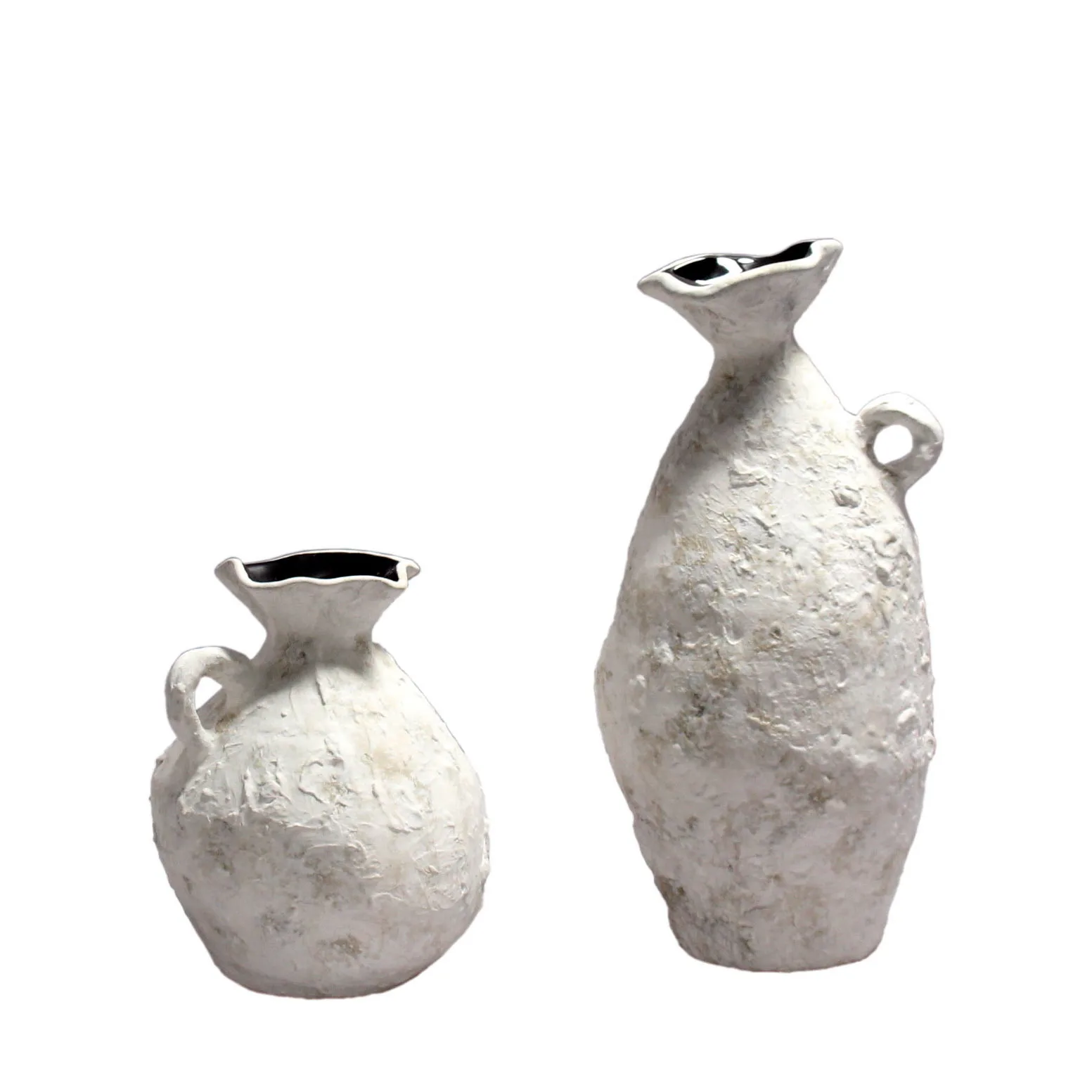 Wabi Stillwind retro old effect French ceramic vase soft decoration flower pot ornament