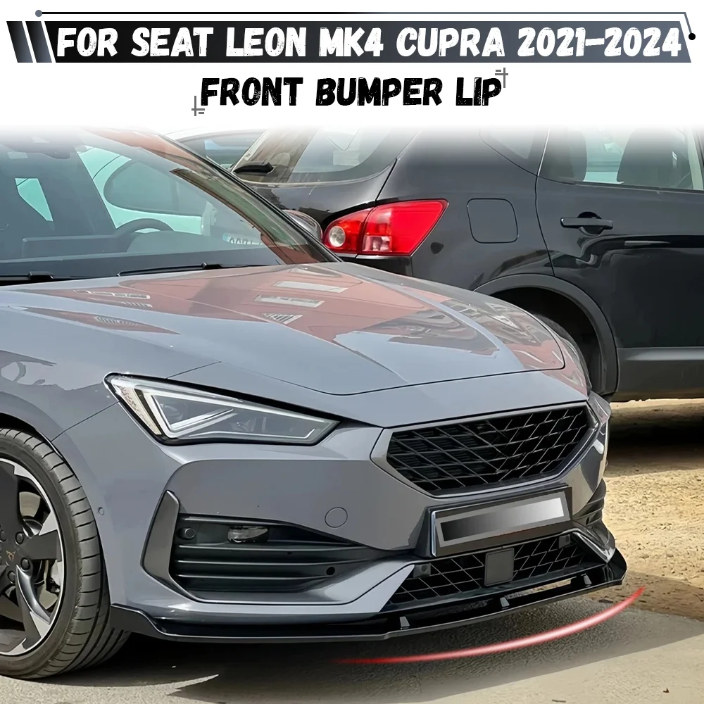 

Для Seat Leon MK4 Cupra KL S/S S/C S/T 2021-2024 передний бампер, диффузор, спойлер для подбородка, сплиттер, комплект защиты тела, крышка