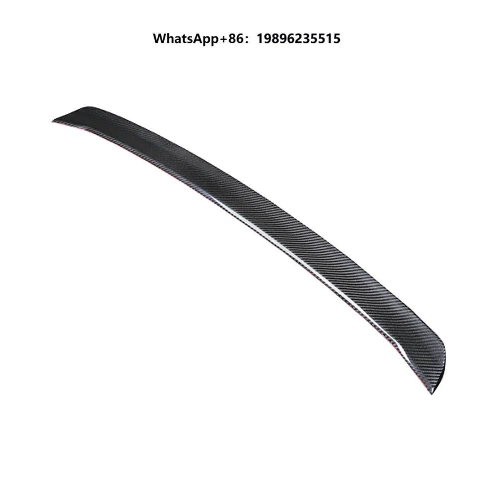 Kburning TKT Style Dry Carbon Fiber Black Middle Spoiler for for 9Y0.1 9Y0.2 2018-2024 Excellent Fitment Paste