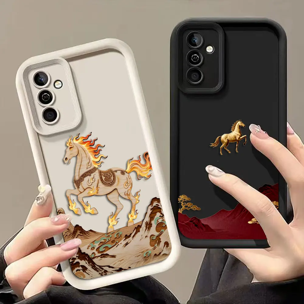 

Чехол для телефона Happy Year Of The Horse для Google PIXEL 7 7A 8 8A 9 9A 10 PRO XL 5G, силиконовый чехол DIY Shell Funda Coque Capa