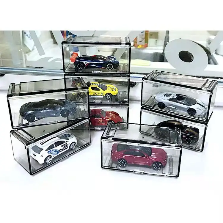 ABS Storage Box for Hot Wheels Tomica Matchbox Car Diecast 1/64 Display Case Educational Kids Boy Toy for Children Birthday Gift