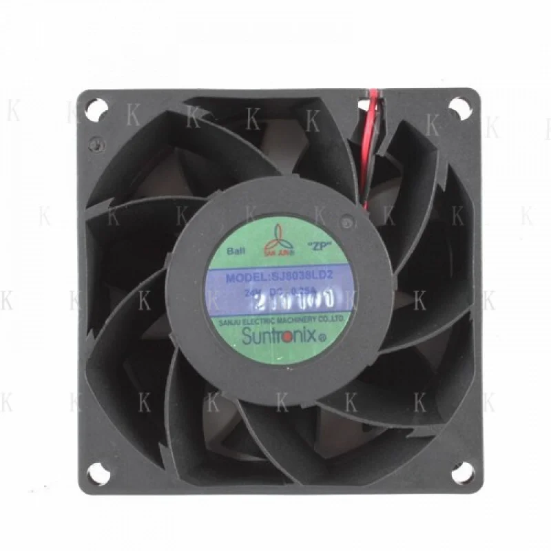C for   SANJUN SJ8038LD2 8038 24V 0.25A 2-wire ball quiet cooling fan