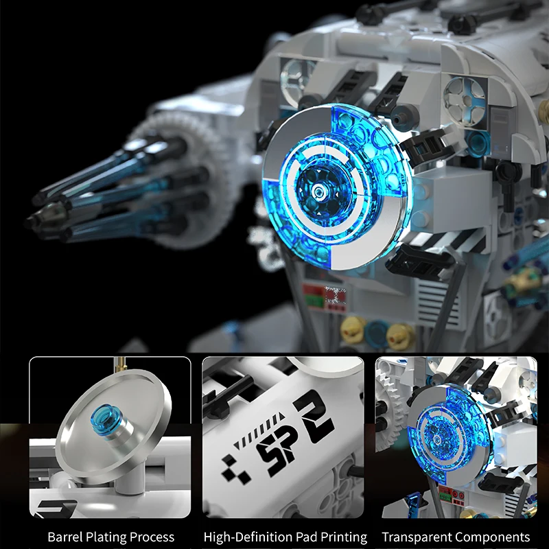 Technical Programming Hexapod Robot Science Fiction War Machine Building Blocks City Remote Control Robots Bricks Toys Boys Gift view 6