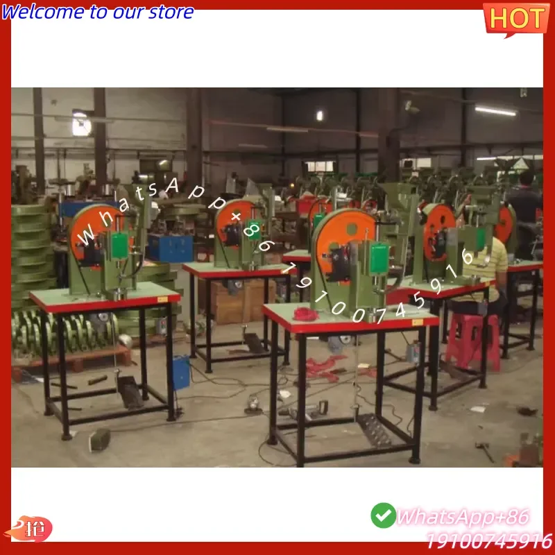 CE Certification Industrial Mechanical Motor Rivet Machine for High Productivity Garment Shoe Leather Goods Stationery Bag