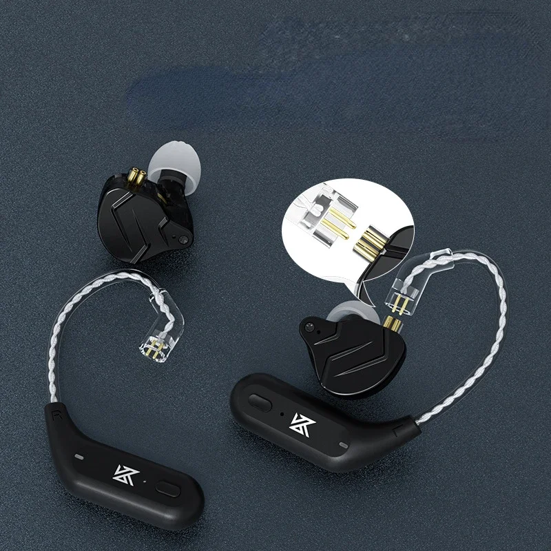 KZ AZ09 HD Bluetooth 5.2 Ear Hook Headset Cable HIFI Wireless Upgrade Cable With Charging Case KZ Z1 S2 ZSTX Z1 ZSX DQ6 ZS10 PRO