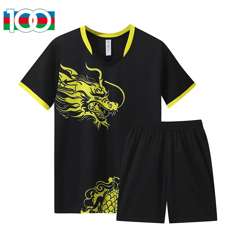 DLS25X930 Loong Boat clothing short-sleeved sports competition set, performance team uniform, training uniform, unisex