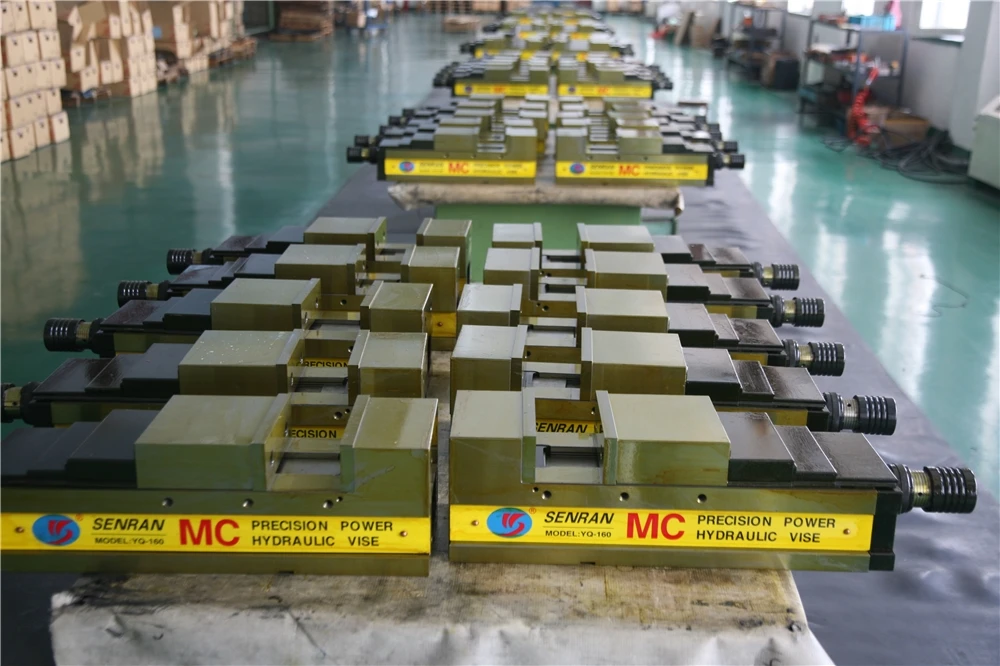 YQ-100 Opening Size 100mm Vise, Hot Selling MC Increased Force Self Centering Precision Hydraulic Vise