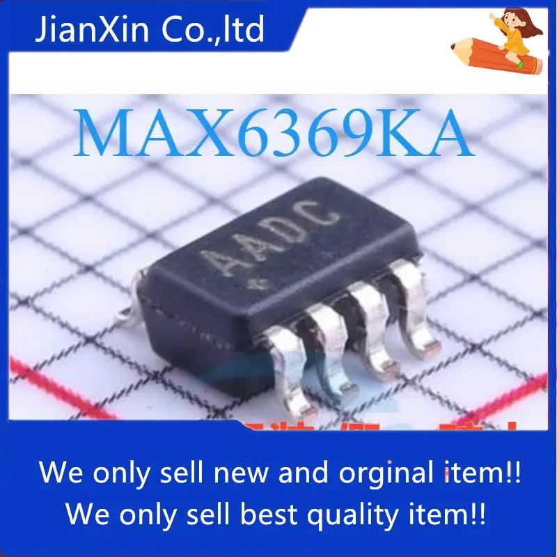 

10pcs orginal new MAX6369KA+T Silkscreen AADC SOT23-8 Supervisor IC