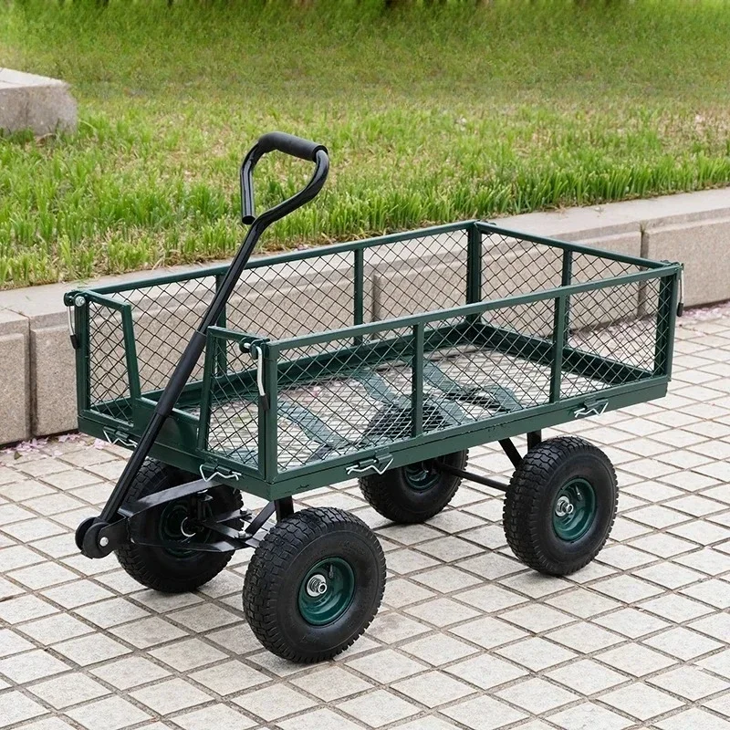 Four-wheeled trailer, trolley, flatbed truck, network car, tiger car, truck, heavy-duty household truck, silent