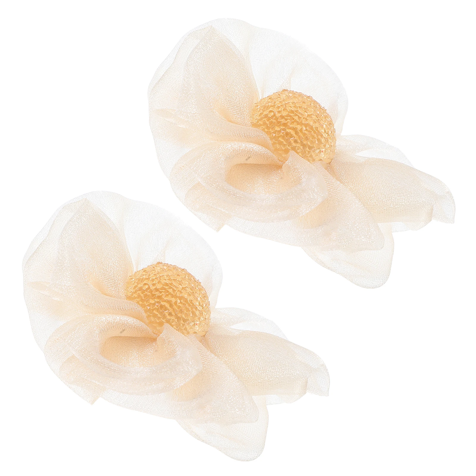 

2Pcs Fabric Shoe Clips Decorative Flower Buckle for Women Wedding Bridal High Heels Accessories Removable Design Shoe