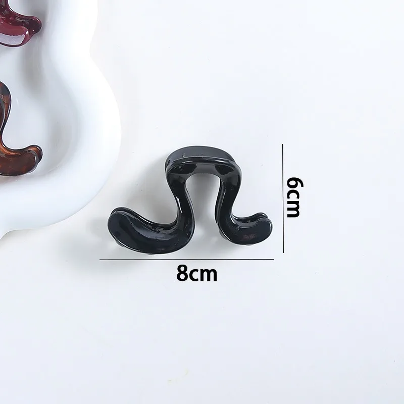 مشبك شعر نسائي أنيق دبوس شعر مميز إكسسوارات رأس خلفية بسيطة غير منتظمة لصيد الشعر 2025 مشابك شعر عصرية جديدة #6