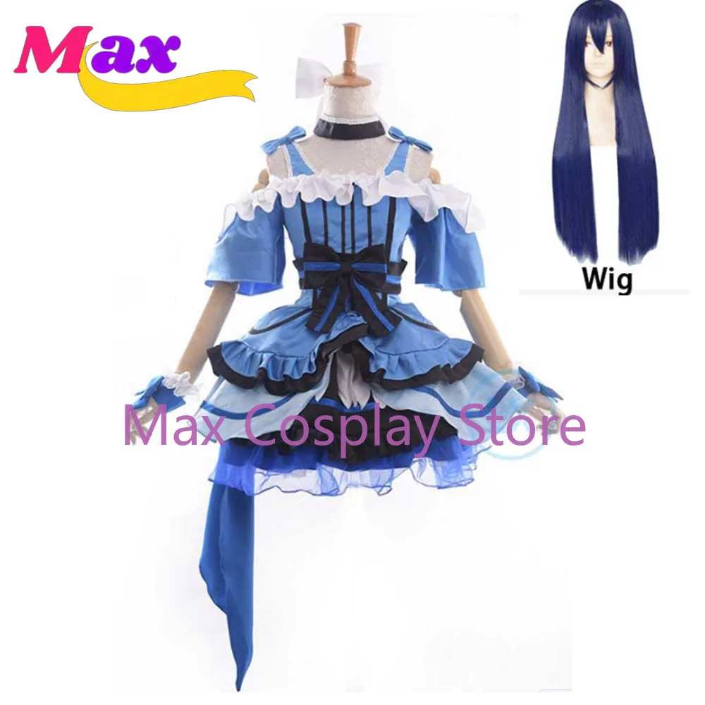 Max School Idol Project KiRa-KiRa Sensation! Umi Sonoda Cosplay Costume U's Music Stage Costume Lolita Dress Anime Cloth LL