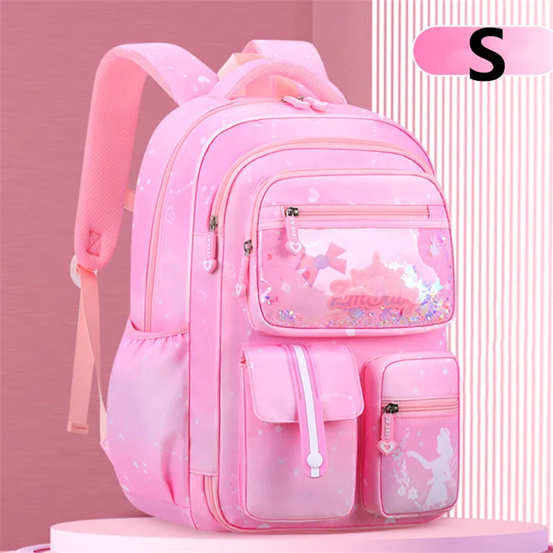 Mochila escolar Kawaii para niños y adolescentes, morral escolar de Color degradado pequeño, impermeable, primaria