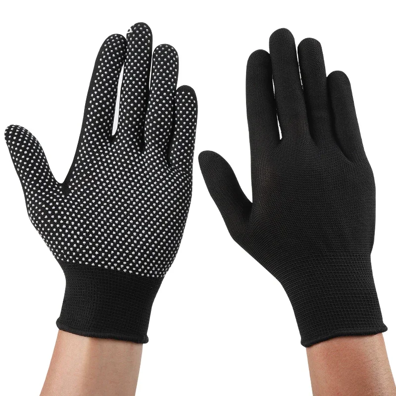 12Pairs/Bag Home Cotton Gloves Dispensing Non-slip Mechanic Gloves Absorb Sweat Work Gloves Coldproof Protection Gardening Glove