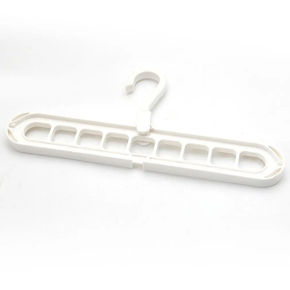 2024 New Rotating Nine-Hole Hanger Multi-Function Multi-Layer Folding Magic Hanger Wardrobe Storage Plastic Rack Fast shipping