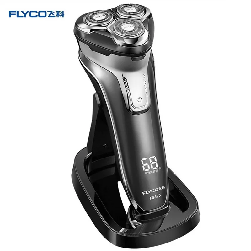 

FLYCO Electric Shaver For Men Fast Charging Full Body Washable Beard Trimmer Wet and dry Shaving Machine Electric Razor FS378