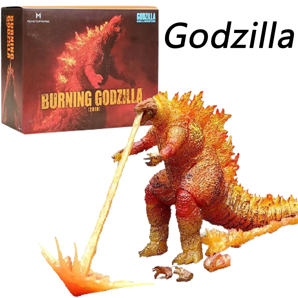 Red Lotus Godzilla Genuine Action Figures Dinosaur Toy Nuclear Monster Real Restore High-quality Movable Interest Models Gifts