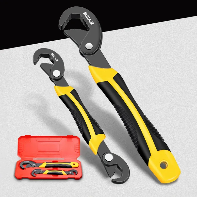 AIRAJ Universal Wrench Multifunctional Opening Wrench Adjustable Ratchet Spanner Hand Repair Tools Adjustable wrench T handle