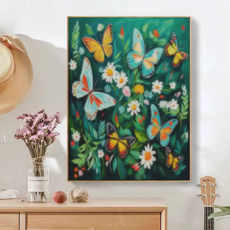 CHENISTORY New Arrivals Diamond Painting Flower Full Round Square Drill Mosaic Animal Butterfly Diy Gift Art Home Decoration Cra