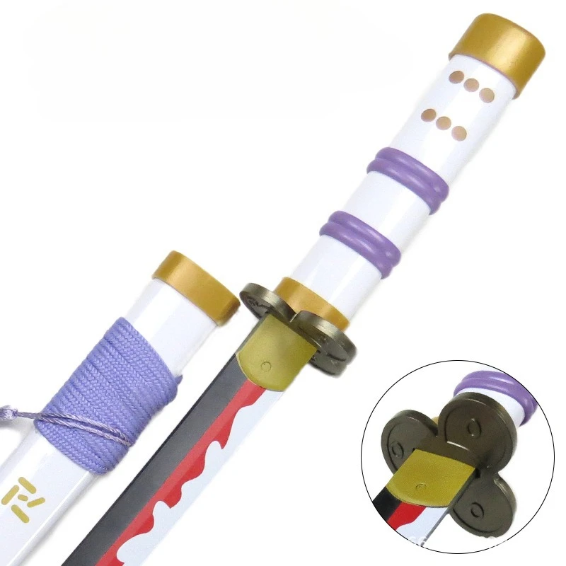 42 センチメートル/16.53 インチアニメゾロ刀剣モデルサムライ小道具コスプレ周辺機器木製鞘付きコレクタブル装飾品男の子のおもちゃ