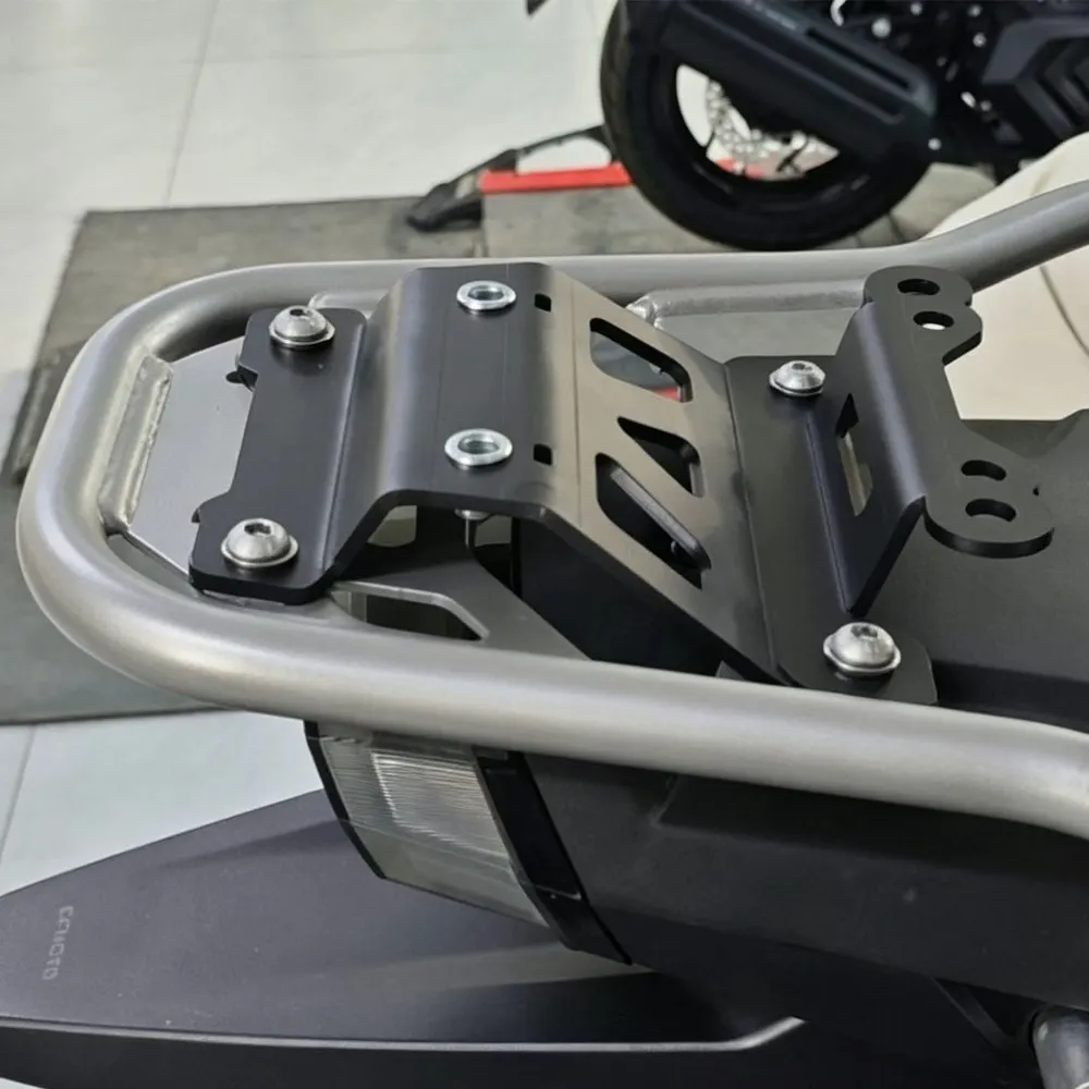 Motorcycle Aluminum Side Storage Box & Luggage Rack For Moto Morini X-Cape 650 XCape650 Tool Case Bracket