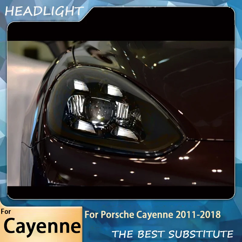 LED Headlights For Porsche Cayenne 2011 2012 2013 2014 2015 2016 2017 2018 958.1/958.2 ALL Led Style Front Lamp Headlights