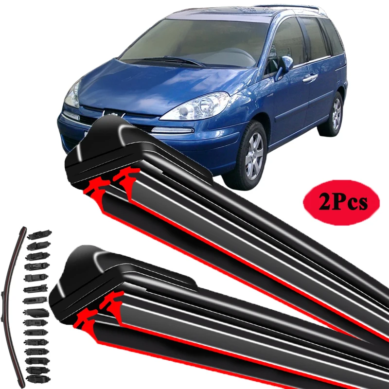

For Peugeot 807 Citroen C8 2002-2014 Car Windshield Wiper Blade Front Windscreen Washer Accessories Window Cleaning Replacement