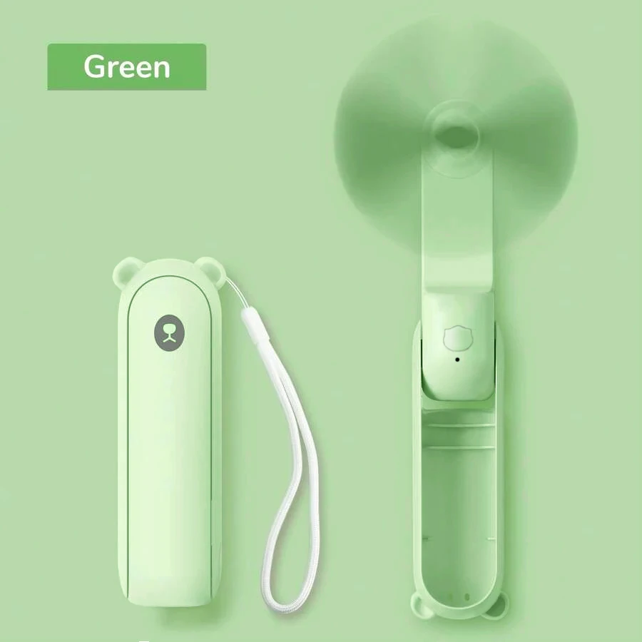 Ventilador Pequeno Dobrável com Carregamento USB, Ventilador Mini Portátil, Ventilador de Mão para Cílios, Adequado para Uso em Casa, Escritório, Viagens e Atividades ao Ar Livre