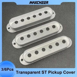 3Pcs/6Pcs Transparent ST Pickup Cover Guitar Single Coil Pickup Cover Plastic Cover 48/50/52MM Guitar Parts
