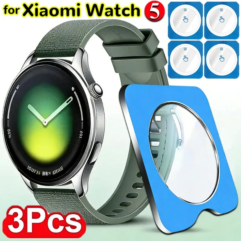 

Защитное стекло для экрана Mi Xiaomi Watch 5, 1/3 шт., с автоматической выравниванием, простой монтаж, комплект для установки, AR HD, прозрачная пленка