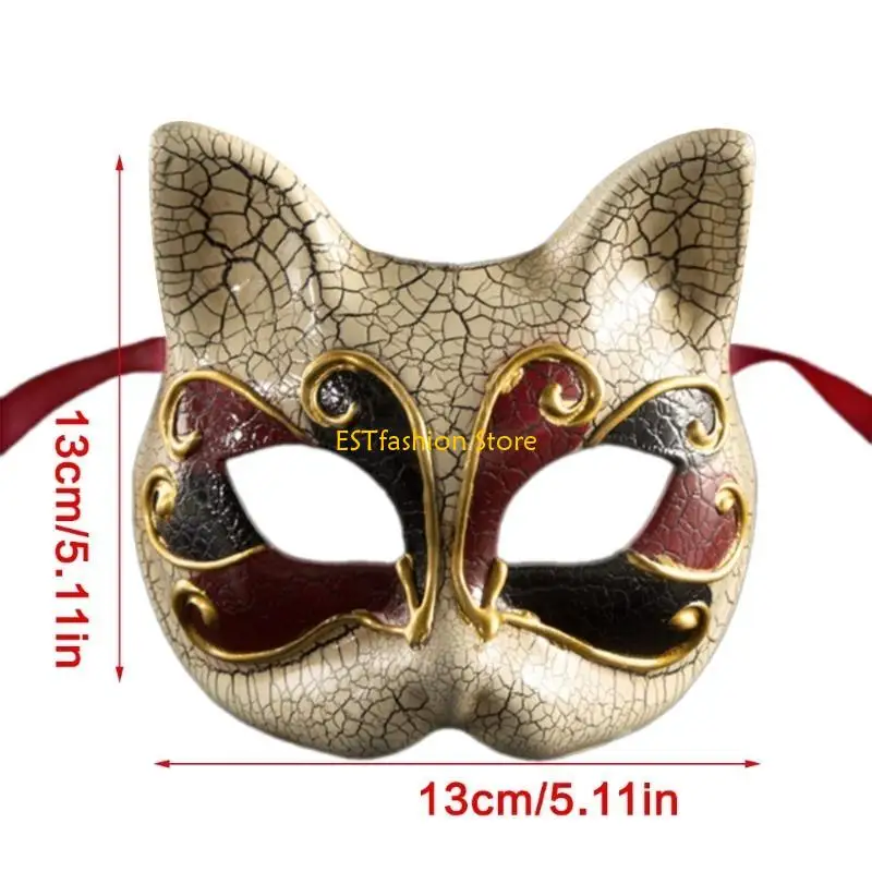 Y5GC Maskerade Half Face Mask for Women Men Halloween Masquerade Party Proms