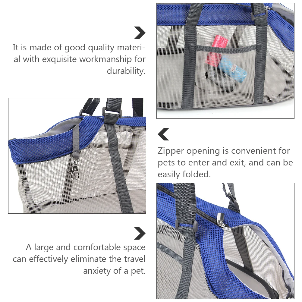 

Pet Carrier Bag Large Mesh Nylon Dog Cat Travel Tote Foldable Handbag Small Puppy Out Ventilated Breathing Bag Suitable Trips