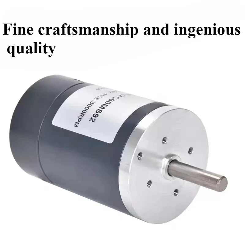 XC60MS92 Industrial High Torque High Speed DC Permanent Magnet Motor 12V/24V Variable Speed Replaceable Carbon Brush