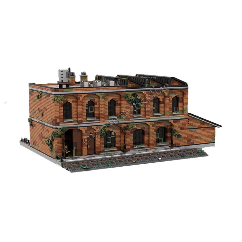 7151 PCS Construction Old Warehouse MOC Customize Modular Building Block Simple Brick Educational Model DIY Birthday Toy Gift