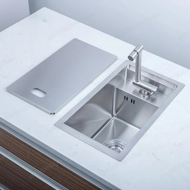 Nano Black Stainless Steel Hidden Small Single Basin, Bar Counter, Kitchen Dual-purpose, Easy To Take Care Of