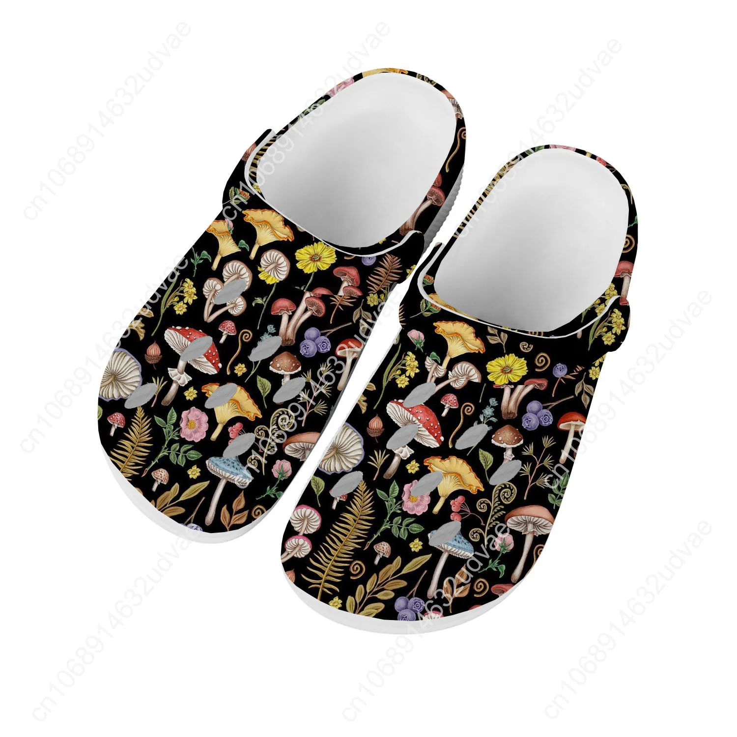 Mushroom Vintage Water Shoes Men Women Teenager High Quality Home Garden Clogs Custom Sandals Beach Breathable Hole Slippers