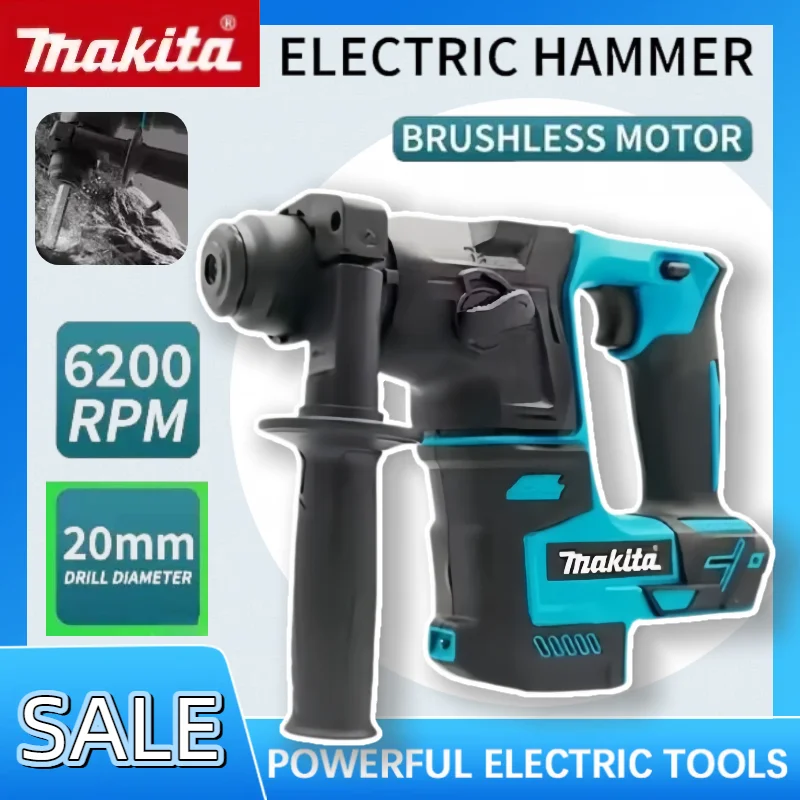 

Makita Brushless Hammer Cordless Electric Hammer 18V Lithium Battery Wireless Drills For Makita 18V 20V Power Tools