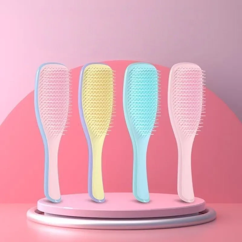 1 pieza Peine desenredante antiestático, suave y antifrizz, desmontable, herramienta de peinado, cepillo para masaje del cuero cabelludo de salón, que no empaña el cabello