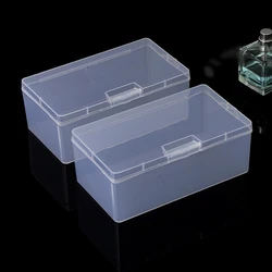 1PC Rectangular Plastic Transparent Storage Box With Lid Storage Box Collection Container Case Collection Container