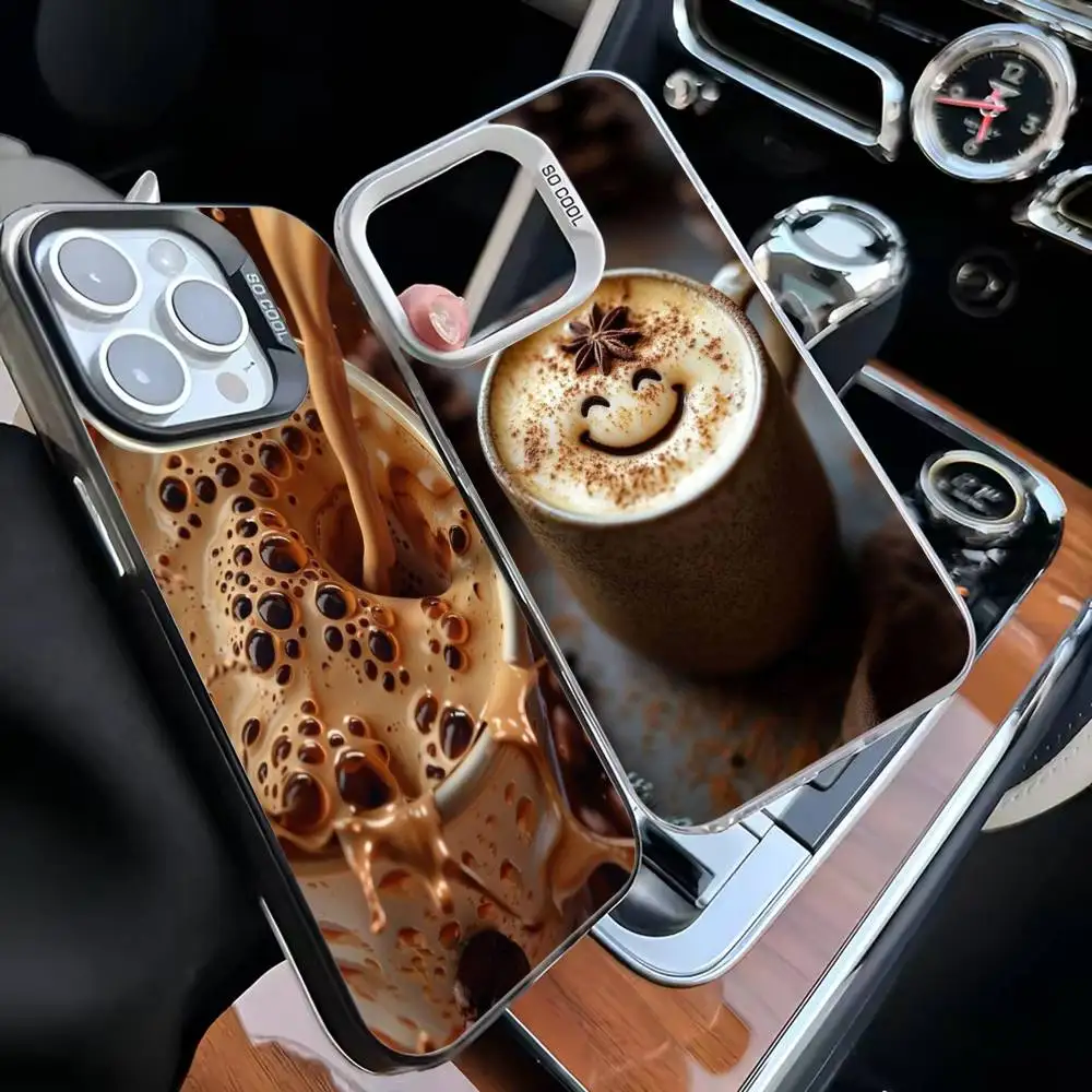 

Afternoon Coffee Phone Case For iPhone 16,15,14,13,12,11,Mini,Pro,MAX White Matte Shockproof Cover