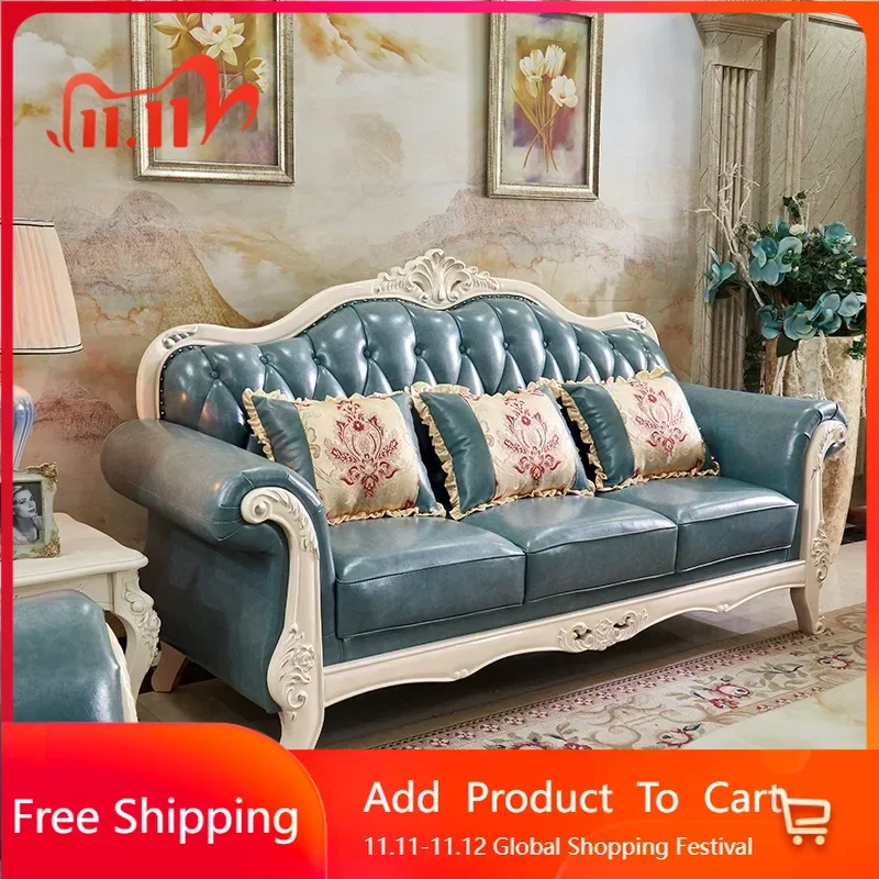 

Minimalist Living Room Sofa Chair Soft Nordic White European Leather Sofa Lounge Conference Muebles Para El Hogar Home Furniture