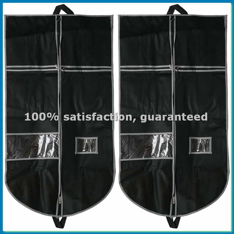 2 Pack 43 Inch for Storage Travel Nonwoven Fabric Dress Bag Suit Bag Garment Bag-AT35