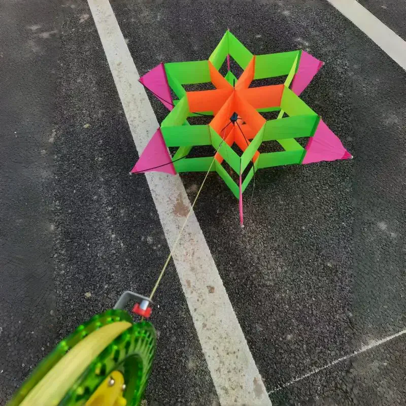 Cometa 3D estilo flor de ciruelo para niños y adultos, ideal para playa, parque, picnic, fácil de volar, juguete al aire libre de 1 pieza