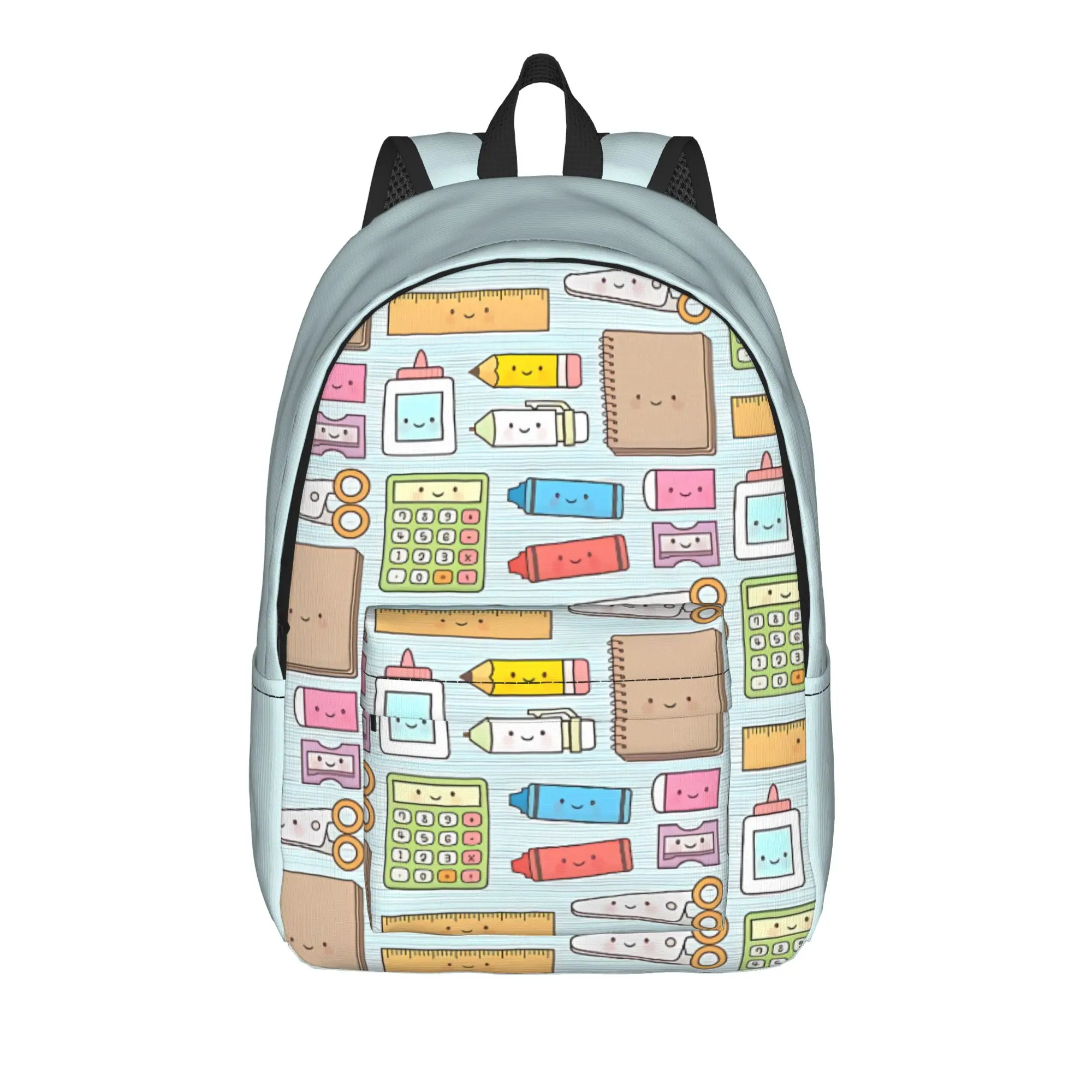 Back to school season Portable Kawaii Supplies Doodle Pattern Knapsack Back To School College Student Handbag Backpack