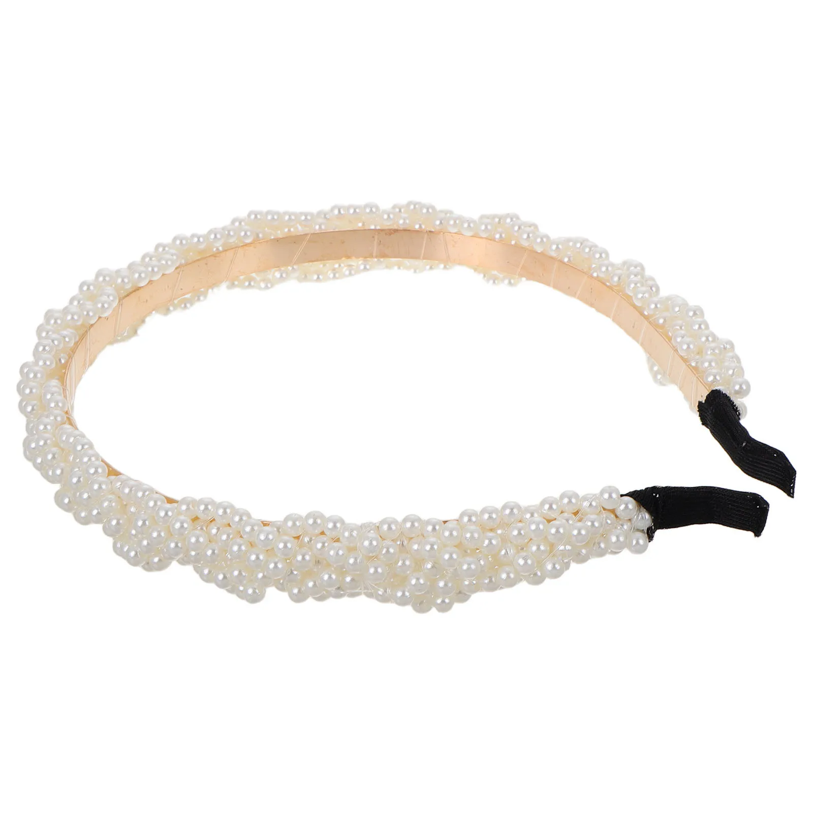 

Жемчужная повязка на голову, белая свадебная повязка для волос, Корона, элегантная повязка на голову из бисера, аксессуары для волос на свадьбу, день рождения, белые аксессуары для волос