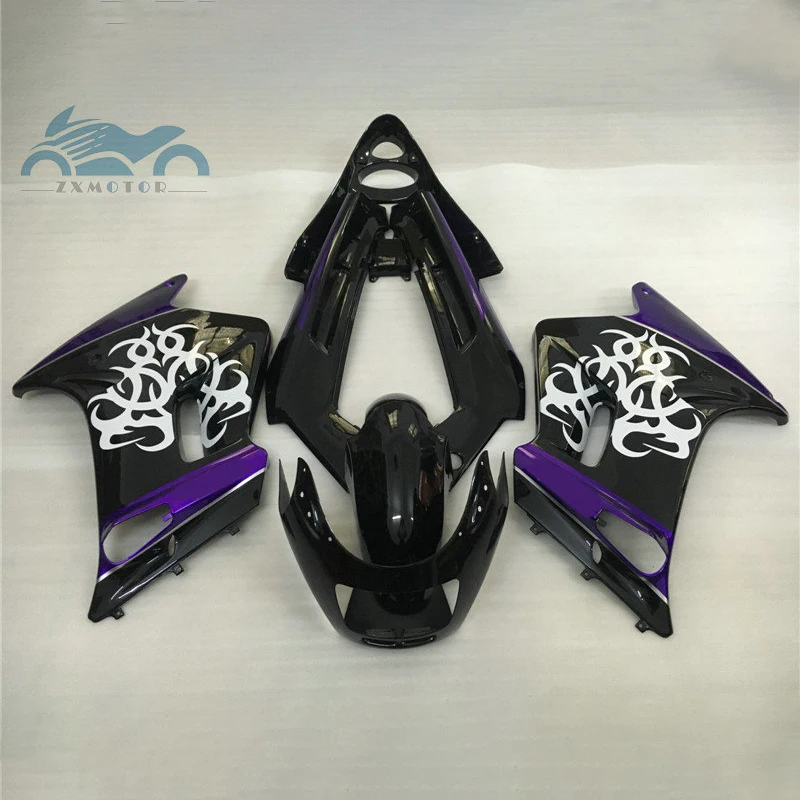 

Custom Bodywork fairings Kit Fit for KAWASAKI ZZR250 1990-2007 ZZR 250 90-07 ABS plastic motorcycle sports fairing black purple