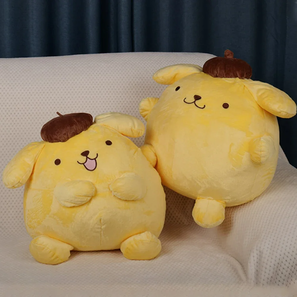 Anime Sanrio Pompompurin Plush Toys Big Size Lovely Pillow Gift Kids Super Soft Stuffed 40-50cm Pom Pom Purin Plushie Doll Room