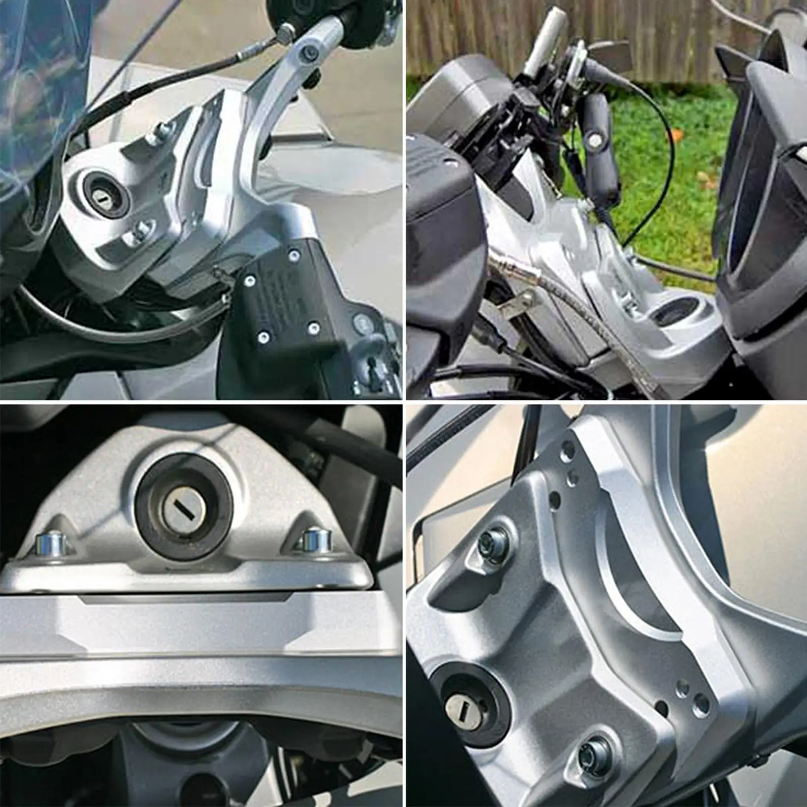 

Комплект алюминиевых подставок для руля BMW K1200GT 2005-2008, увеличение высоты на 1 дюйм (25 мм), смещение назад на 1 3/8 дюйма (30 мм)