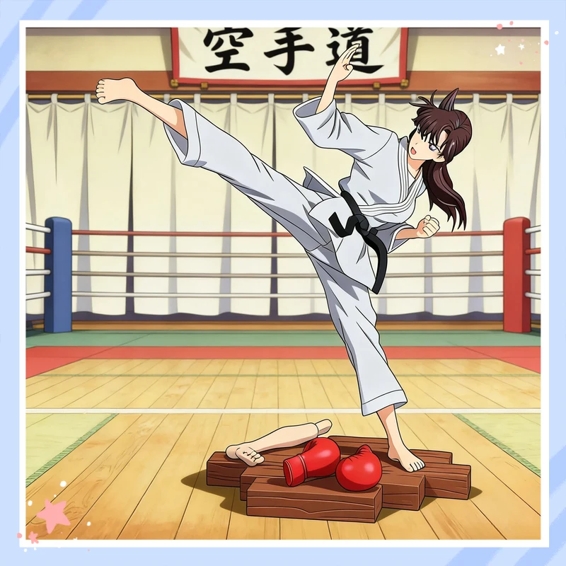 

Detective Conan Karate Ran Mouri Anime Figure 29CM PVC Collectible Statue Replaceable Leg Desk Decor For Anime Fans Collection